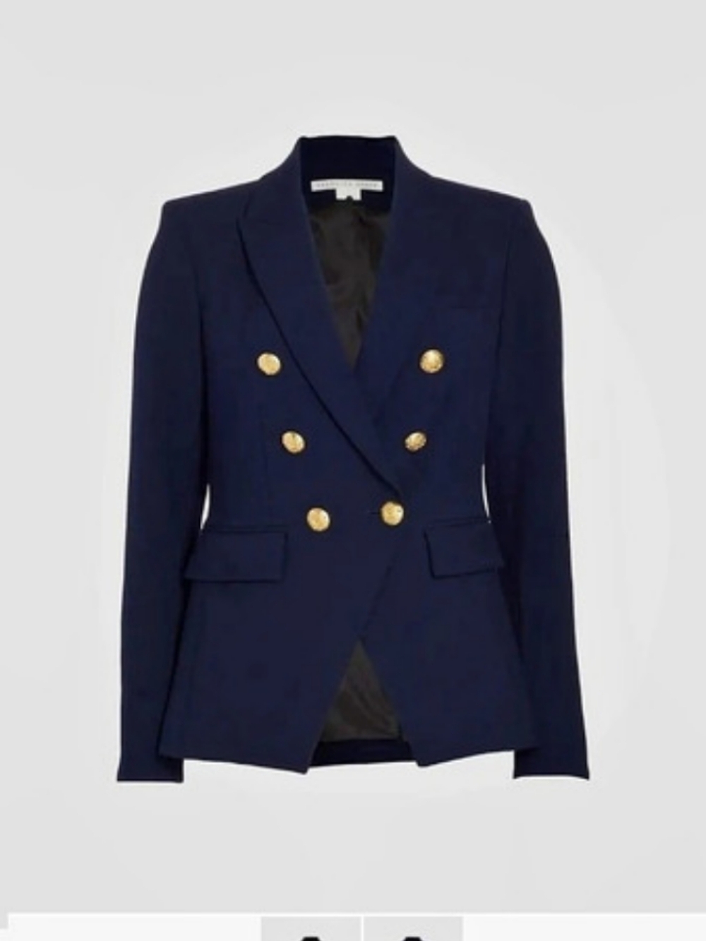 Veronica Beard Miller Dickey Jacket Navy Blazer Size 8 - Picture 9 of 10